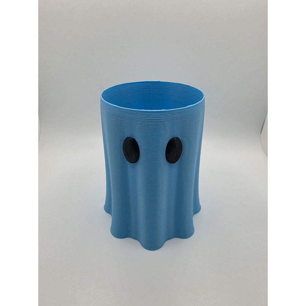 12oz Standard Can Ghost Can Cooler / Koozie (Light Blue)